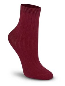 Tatrasvit LAJLA detské bavlnené ponožky s rebrovaným úpletom bordo