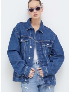 Rifľová bunda Karl Lagerfeld Jeans dámska, prechodná, oversize