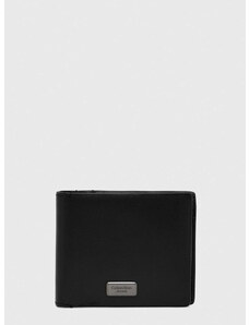 Kožená peňaženka Calvin Klein Jeans pánsky,čierna farba,K50K511432