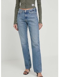 Rifle Calvin Klein Jeans dámske,vysoký pás,J20J222437