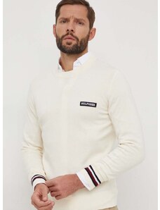 Bavlnený sveter Tommy Hilfiger béžová farba,tenký,MW0MW33502