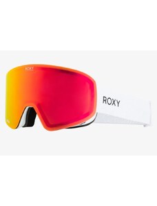 Bielo/červené dámske snowboardové okuliare Roxy Feelin ML S3