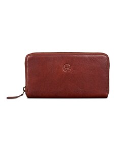 Vasky Lily Brown - Dámske kožená peňaženka hnedá, ručná výroba