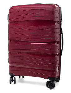 Rogal Tmavočervený palubný kufor do lietadla s TSA zámkom "Royal" - veľ. M
