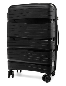 Rogal Čierny prémiový plastový kufor "Royal" s TSA zámkom - veľ. M, L, XL