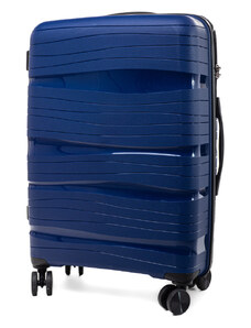 Rogal Modrý prémiový plastový kufor "Royal" s TSA zámkom - veľ. M, L, XL