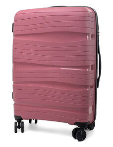 Rogal Ružový palubný kufor do lietadla s TSA zámkom "Royal" - veľ. M