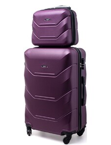 Rogal Fialová sada 2 luxusných plastových kufrov "Luxury" - veľ. M, L