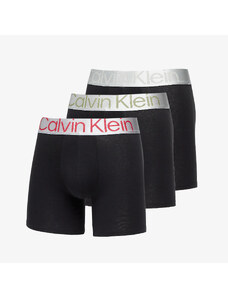 Boxerky Calvin Klein Reconsidered Steel Cotton Boxer Brief 3-Pack Black/ Grey Heather