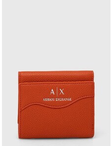 Peňaženka Armani Exchange dámsky, oranžová farba, 948530 CC783