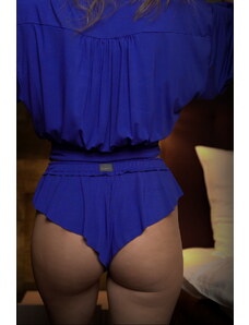 Loreen Sleepwear Cute Wavy Shorts | Midnight Blue