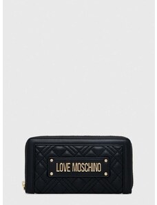 Peňaženka Love Moschino dámsky, čierna farba