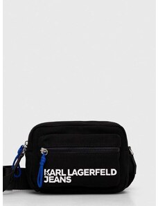 Malá taška Karl Lagerfeld Jeans čierna farba