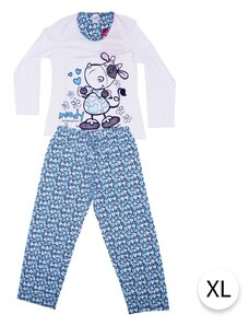 Dámske pyžamo KRAVIČKA, XL, modrá, Vienetta Secret