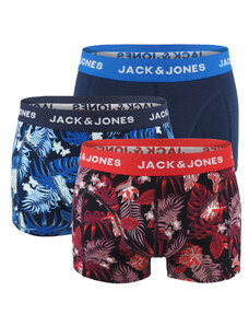 JACK & JONES - boxerky 3PACK Jacjoel floral z organickej bavlny - limitovaná edícia
