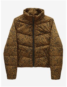 Black/brown Girls' Patterned Quilted Jacket VANS Foundry Puffer Pr - Girls