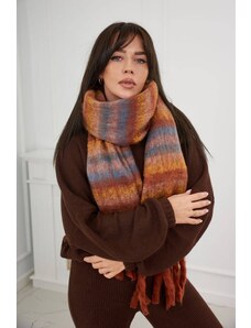 Kesi 6071 Women's scarf braun + gelb