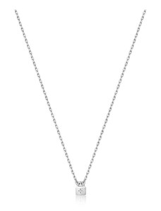 Dámsky náhrdelník Ania Haie N032-02H Mincové striebro Sivá (40 cm)