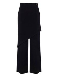 Dámske široké nohavice čierne so sukňou Rinascimento CFC0116757003, S