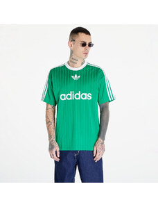 adidas Originals Pánske tričko adidas Adicolor Poly Short Sleeve Tee Green/ White