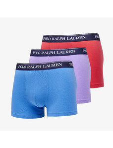 Boxerky Ralph Lauren Stretch Cotton Classic Trunk 3-Pack Blue/ Purple/ Red