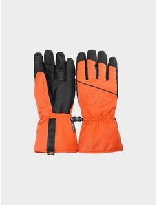 4F Pánske lyžiarske rukavice Thinsulate - oranžové