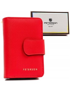 Vertikálna dámska peňaženka vyrobená z ekologickej kože - Peterson