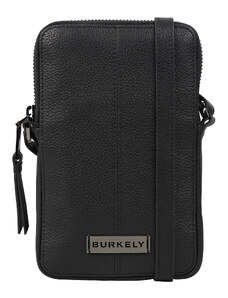 Dámska kožená crossbody kabelka na telefón Burkely Jitte - čierna