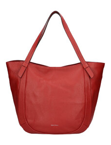 Dámska kožená kabelka Gianní Conti Diana - červená