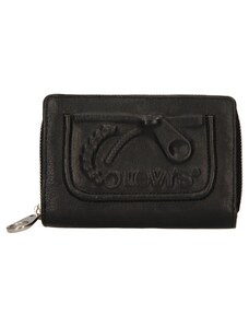 Dámska kožená peňaženka Levis Emma - čierna
