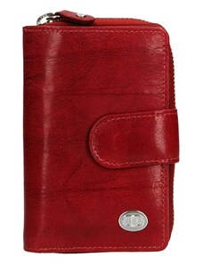 Dámska kožená peňaženka DD Anekta Fancy - tmavo červená