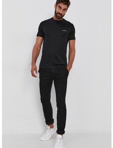 Tričko Emporio Armani pánske, čierna farba, jednofarebné, 8N1TD8 1JUVZ