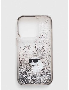 Puzdro na mobil Karl Lagerfeld iPhone 14 Pro 6.1'' priehľadná farba