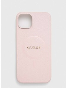 Puzdro na mobil Guess iPhone 15 Plus / 14 Plus 6.7'' ružová farba