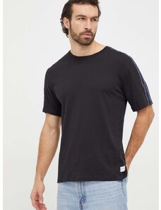 Bavlnené tričko Tommy Hilfiger čierna farba,jednofarebný,UM0UM03005