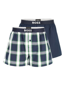 BOSS - trenky 2PACK natural pure cotton dark color cubes combo (HUGO BOSS)
