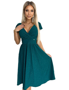 Dress with neckline and short sleeves Numoco