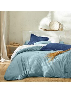 Blancheporte Jednofarebná posteľná súprava z bavlny svetlo tyrkysová 090