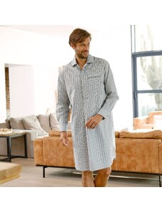 Blancheporte Pruhovaná pyžamová košeľa, bavlnený popelín sivá 096