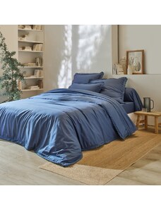 Blancheporte Jednofarebná posteľná bielizeň z čipky a bavlny nám.modrá 050