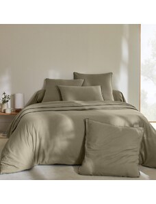 Blancheporte Flanelová posteľná bielizeň s kontrastnou paspulou z kolekcie "Intemporelle" eukalyptus 063