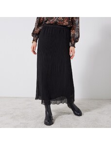 Blancheporte Voálová plisovaná sukňa z recyklovaného polyesteru, pre nižšiu postavu čierna 040