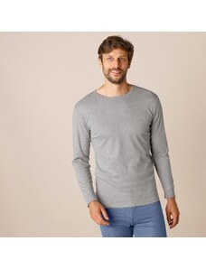 Blancheporte Spodné tričko s dlhými rukávmi z polyesteru, súprava 2 ks sivý melír 132