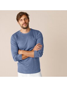 Blancheporte Spodné tričko s dlhými rukávmi z polyesteru, súprava 2 ks džínsová 100