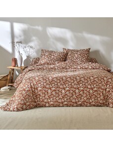 Blancheporte Bavlnená posteľná bielizeň Vick s grafickým dizajnom karamelová 103