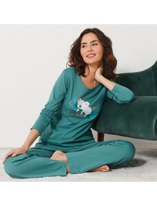 Blancheporte Pyžamo s dlhými rukávmi a motívom "medvedík koala" khaki 044