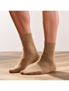 Blancheporte Súprava 2 párov ponožiek z termo buklé hnedosivá 042