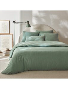 Blancheporte Bavlnená jednofarebná posteľná bielizeň s paspulou zelená 142