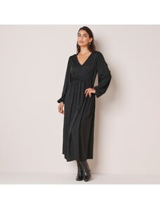 Blancheporte Rozšírené saténové šaty čierna 044
