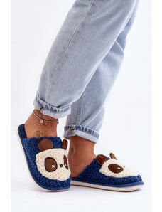 Kesi Women's warm slippers, Navy Blue Priseth